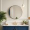 30-Inch Round HD Sustainable Mirror with Brushed Aluminum Frame